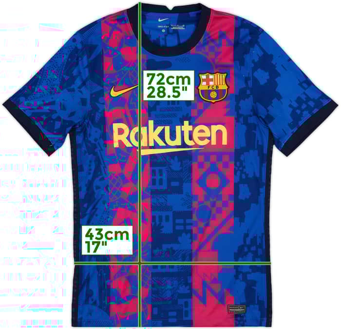 2021-22 Barcelona Third Shirt - 7/10 - (S)