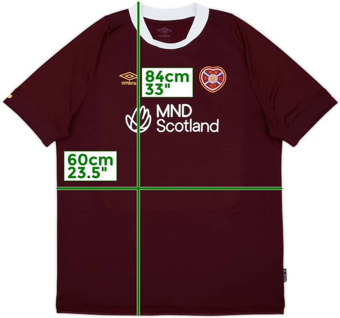 2022-23 Hearts Home Shirt - 7/10 - (XXL)