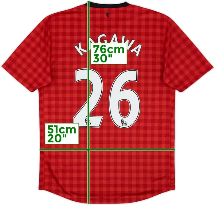 2012-13 Manchester United Home Shirt Kagawa #26 - 7/10 - (M)