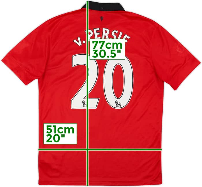2013-14 Manchester United Home Shirt v.Persie #20 - 8/10 - (M)