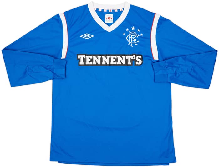 2011-12 Rangers Home L/S Shirt - 8/10 - (L)