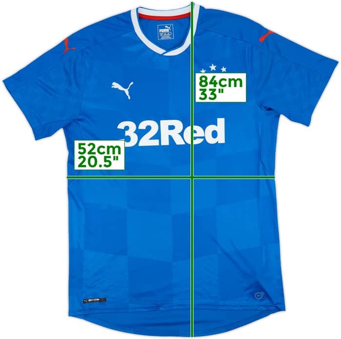2016-18 Rangers Home Shirt - 9/10 - (L)
