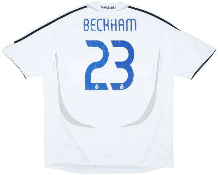 2006-07 Real Madrid Home Shirt Beckham #23 - 5/10 - (XXL)
