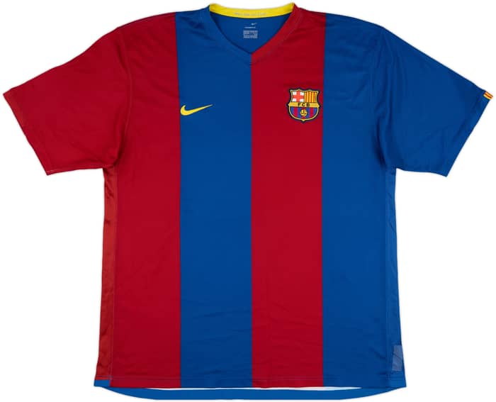 2006-07 Barcelona Home Shirt Ronaldinho #10 - 8/10 - (XXL)