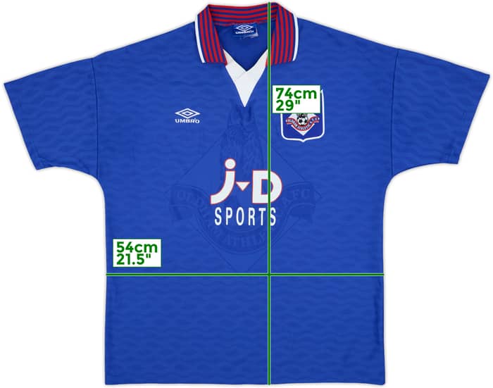1995-96 Oldham Home Shirt - 7/10 - (XL)