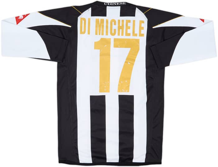 2004-05 Udinese Home L/S Shirt Di Michele #17 (L)