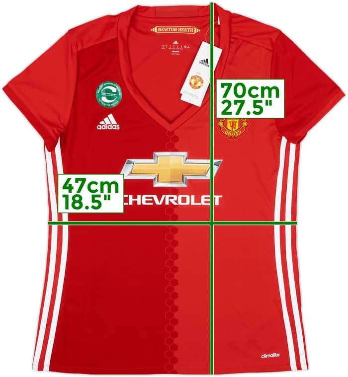 2016-17 Manchester United Home Shirt (Women's L)