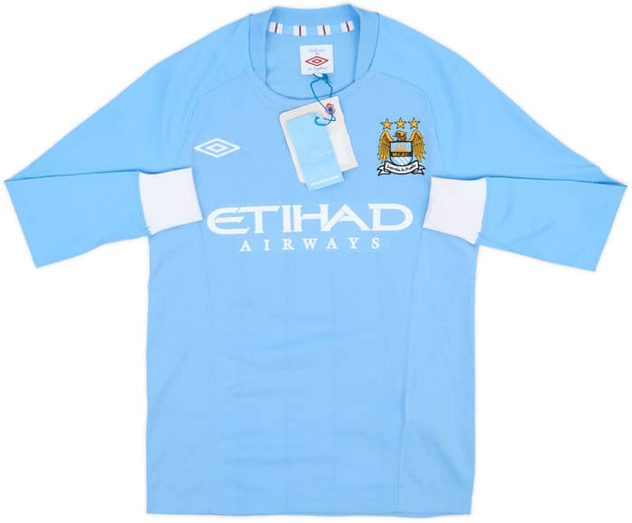 2010-11 Manchester City Home L/S Shirt Tevez #23 (M.Boys)