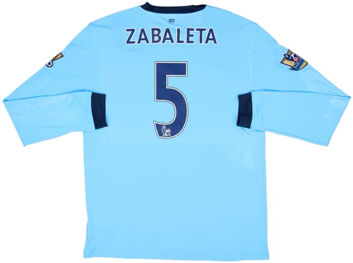 2014-15 Manchester City Home L/S Shirt Zabaleta #5 - 8/10 - (L)