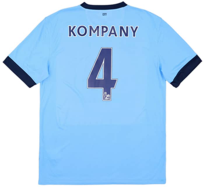2014-15 Manchester City Home Shirt Kompany #4 - 10/10 - (L)