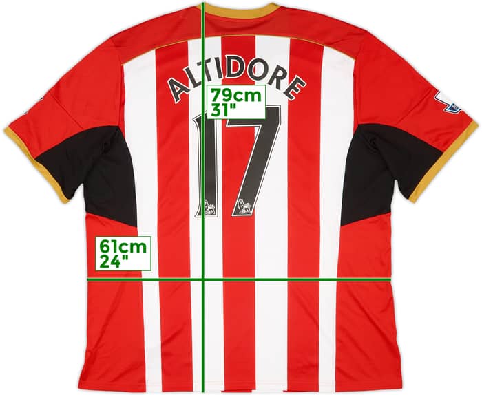 2014-15 Sunderland Home Shirt Altidore #17 - 9/10 - (XXL)