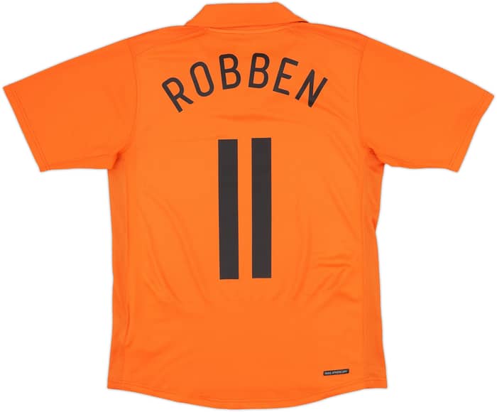 2006-08 Netherlands Home Shirt Robben #11 - 5/10 - (S)