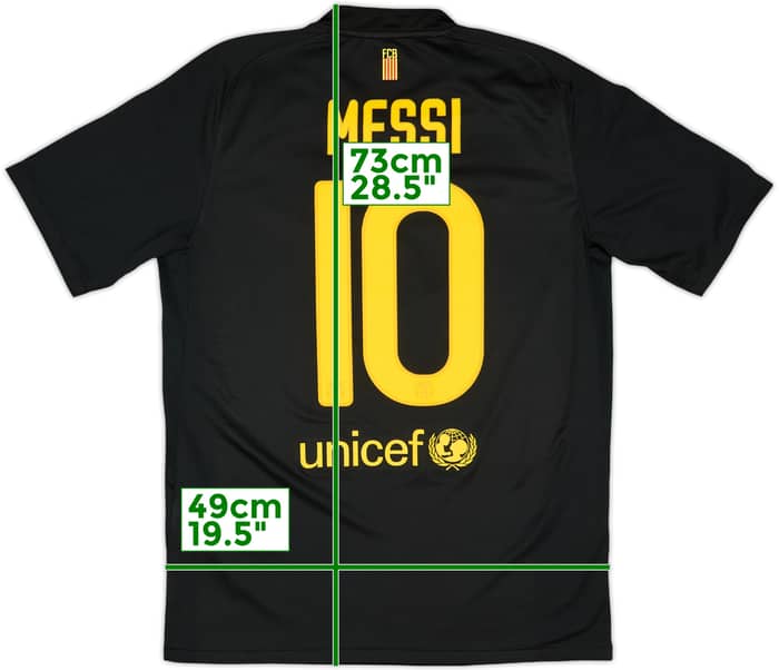 2011-12 Barcelona Away Shirt Messi #10 - 9/10 - (M)