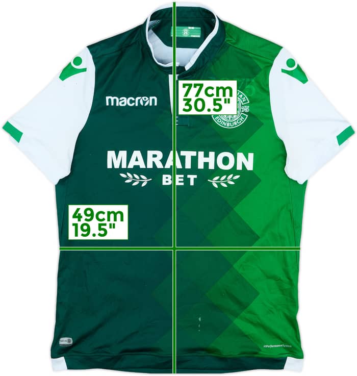 2018-19 Hibernian Home Shirt - 7/10 - (M)