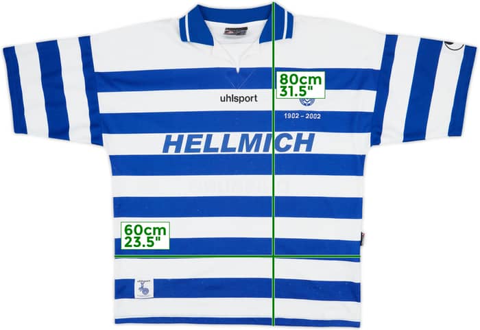 2001-02 Duisburg Centenary Home Shirt - 7/10 - (3XL)