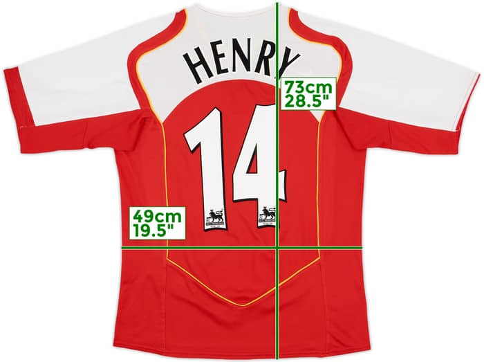 2004-05 Arsenal Home Shirt Henry #14 - 8/10 - (L)