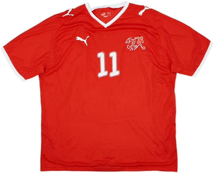2008-10 Switzerland Home Shirt Riniker #11 - 6/10 - (XL)