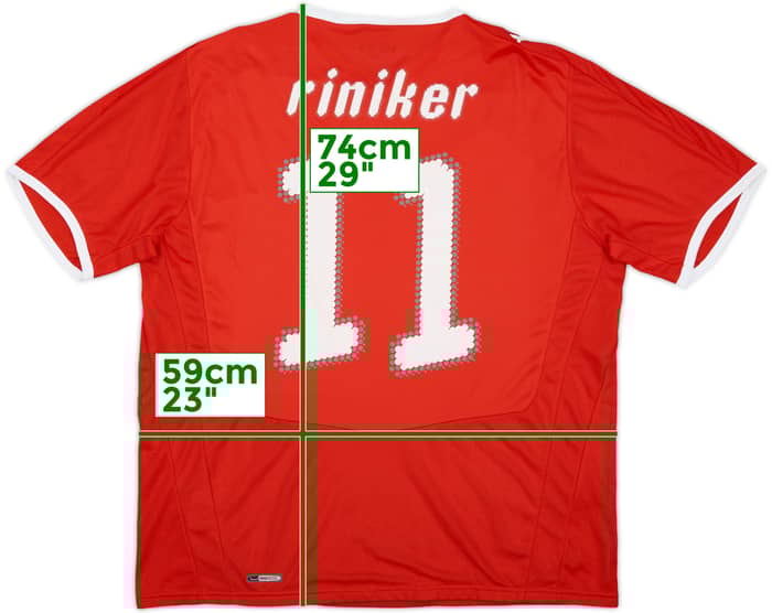 2008-10 Switzerland Home Shirt Riniker #11 - 6/10 - (XL)