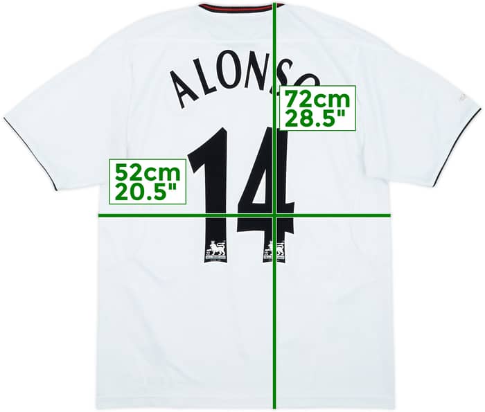 2003-04 Liverpool Away Shirt Alonso #14 - 8/10 - (M)