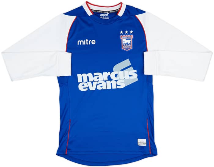 2013-14 Ipswich Town Home L/S Shirt - 7/10 - (S)