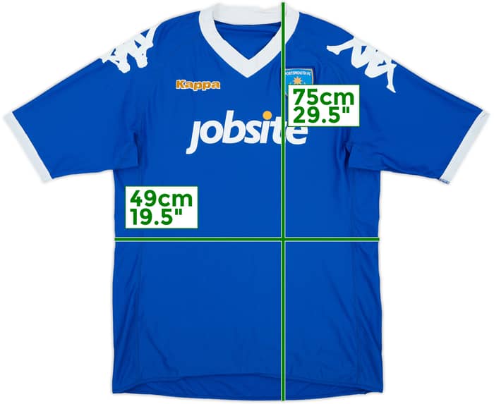 2010-11 Portsmouth Home Shirt - 7/10 - (L)
