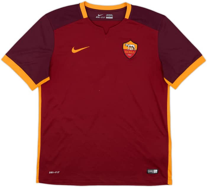 2015-16 Roma Home Shirt Totti #10 - 10/10 - (L)