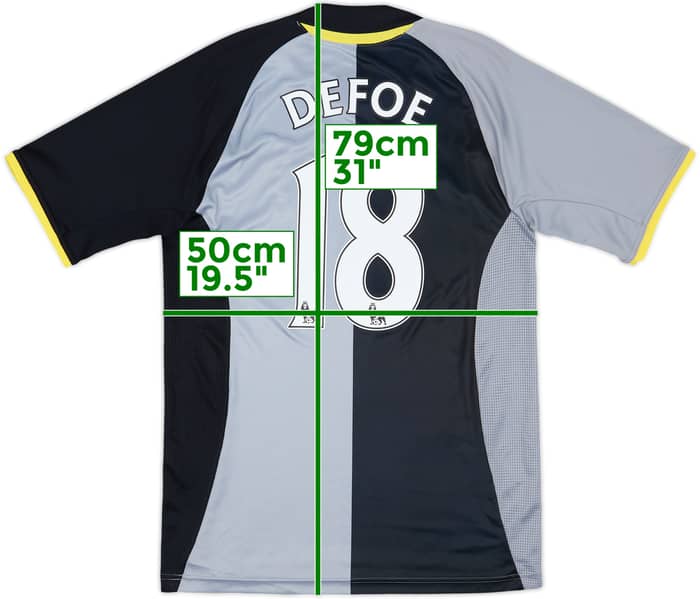 2012-13 Tottenham Third Shirt Defoe #18 - 7/10 - (M)