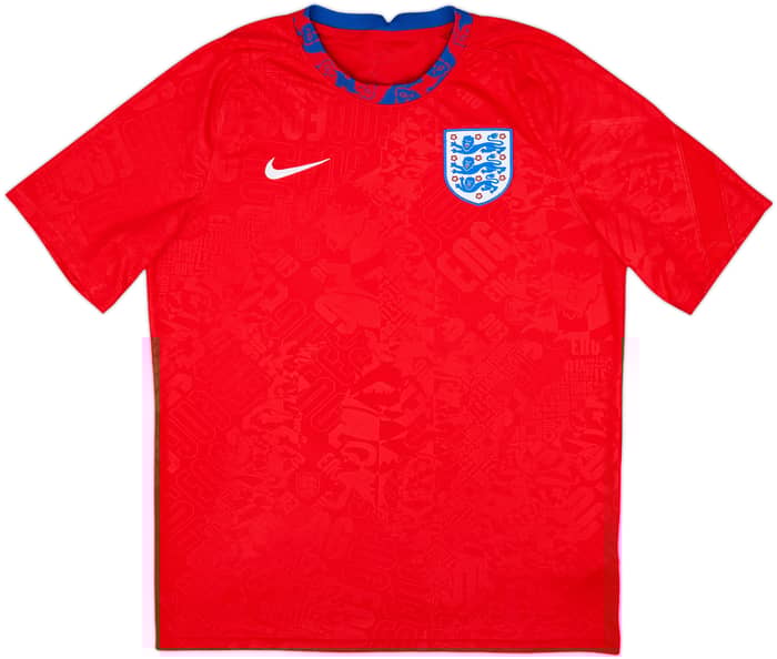 2020-22 England Nike Pre-Match Training Shirt - 8/10 - (L)