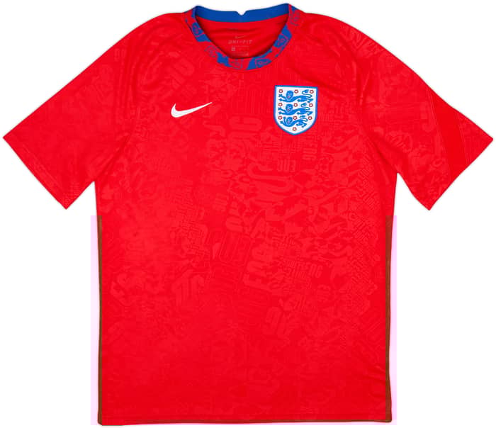 2020-22 England Nike Pre-Match Training Shirt - 9/10 - (L)