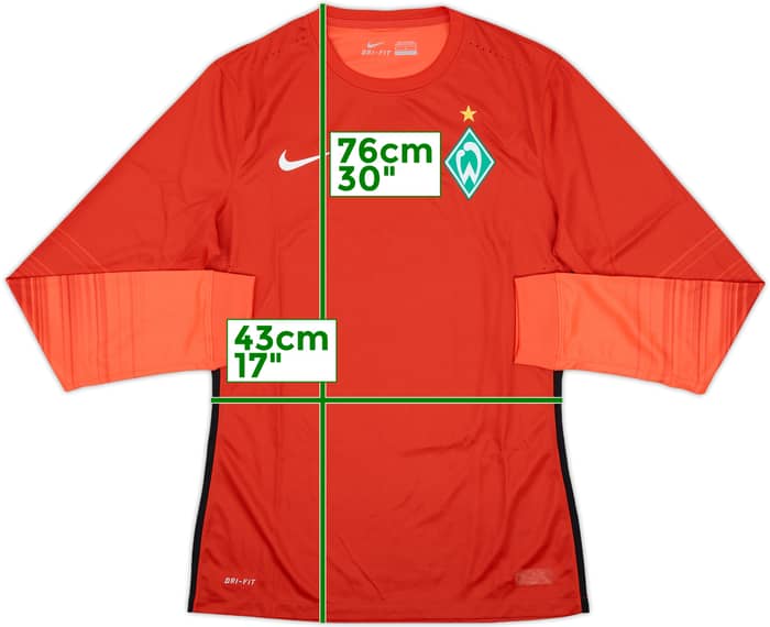2015-16 Werder Bremen Player Issue GK Shirt - 8/10 - (M)