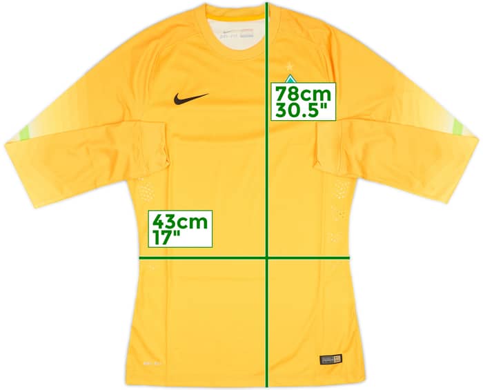2014-15 Werder Bremen Player Issue GK Shirt - 8/10 - (M)