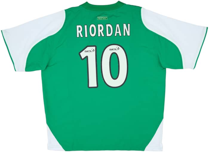 2004-05 Hibernian Home Shirt Riordan #10 - 5/10 - (3XL)