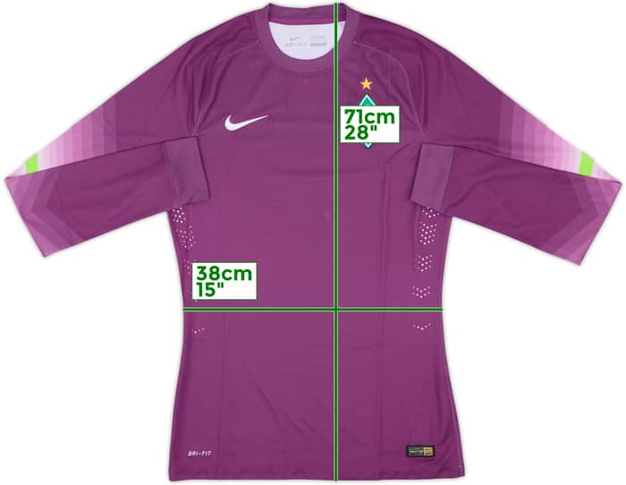 2014-15 Werder Bremen Authentic GK Shirt - 7/10 - (M)