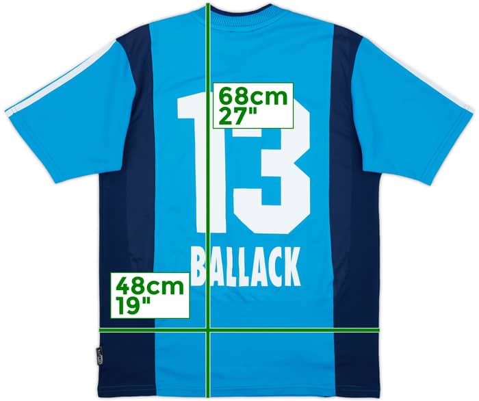 2001-03 Bayer Leverkusen Away Shirt Ballack #13 - 8/10 - (L)