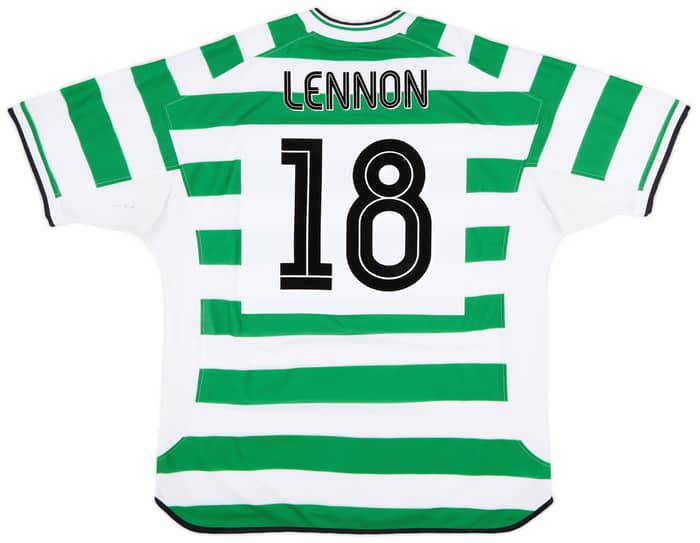 2001-03 Celtic Home Shirt Lennon #18 - 7/10 - (XXL)