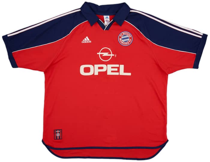 1999-01 Bayern Munich Home Shirt Elber #9 - 5/10 - (XXL)