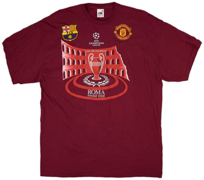 2009-10 Barcelona Graphic Tee - 8/10 - (XL)