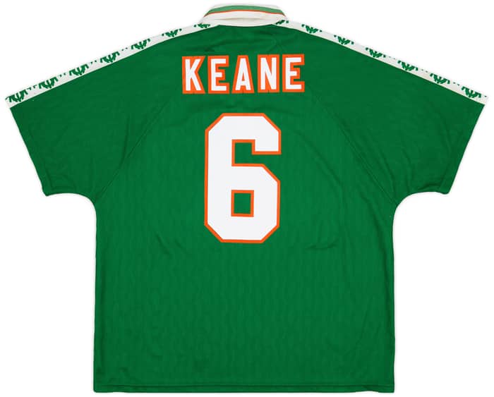 1996-98 Ireland Home Shirt Keane #6 - 9/10 - (XXL)