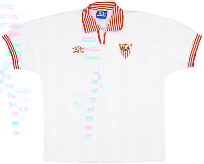 1996-98 Sevilla Home Shirt Carlos #11 - 7/10 - (XL)