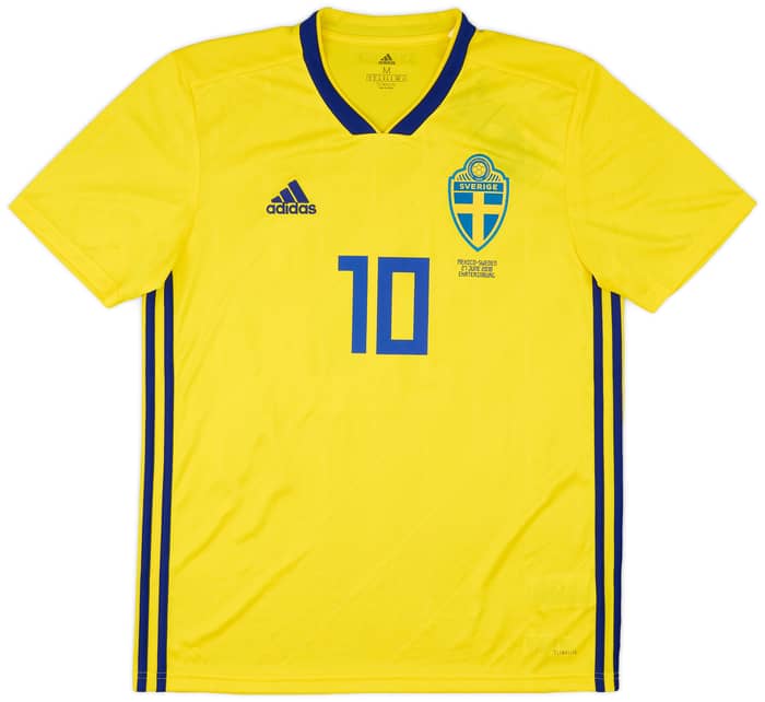2018 Sweden Player Issue Home Shirt #10 (v Mexico)