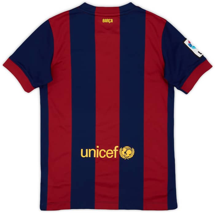 2014-15 Barcelona Home Shirt - 9/10 - (M.Boys)