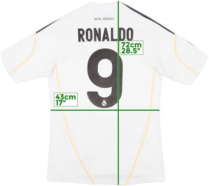 2009-10 Real Madrid Home Shirt Ronaldo #9 - 7/10 - (S)