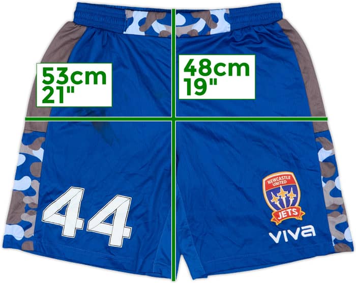2018-19 Newcastle Jets Viva Training Shorts #44 - 5/10 - (L)