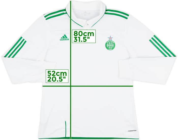 2010-11 Saint Etienne Player Issue Away L/S Shirt - 8/10 - (XL)