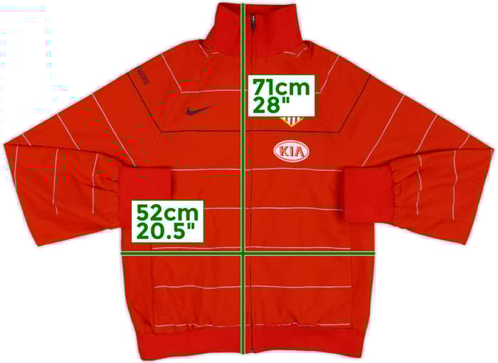 2008-09 Atletico Madrid Nike Track Jacket - 8/10 - (S)