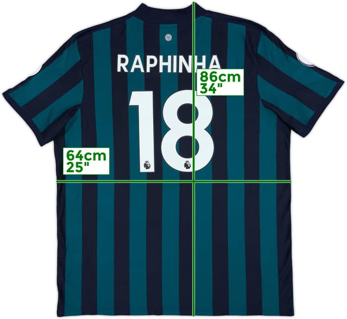 2020-21 Leeds United Away Shirt Raphinha #18 - 7/10 - (XXL)