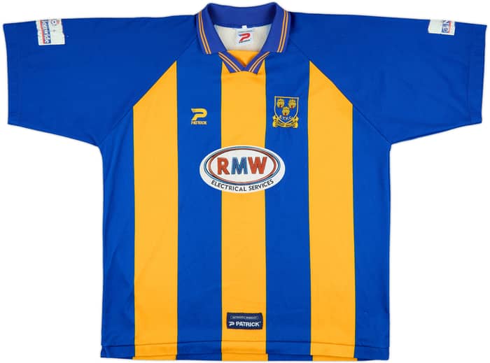 2000-01 Shrewsbury Town Match Issue Home Shirt Thomas #6