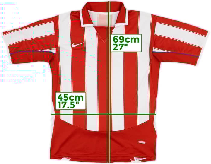 2003-04 Atletico Madrid Home Shirt - 8/10 - (S)