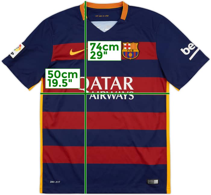 2015-16 Barcelona Home Shirt Messi #10 - 8/10 - (M) 2015-16 Barcelona Home Shirt Messi #10 - 8/10 - (M)
