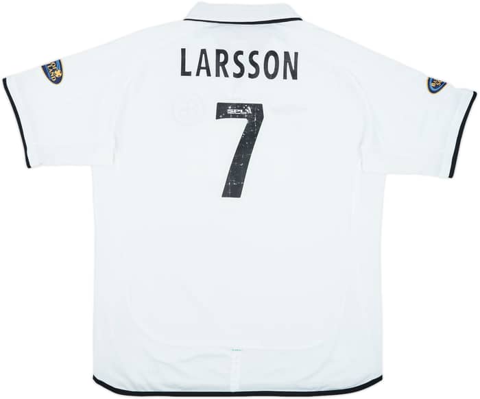 2001-02 Celtic Away Shirt Larsson #7 - 6/10 - (XXL)